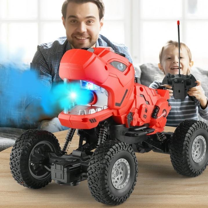 Dinosaur Mist-Spraying Remote Control Monster Truck Toy, offering an authentic dino experience and exciting remote-controlled play.