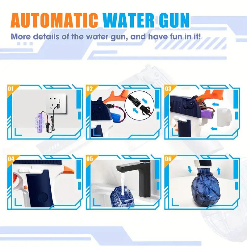 Electric Water Gun, Automatic Water Gun for Kids Adults,  Water Squirt Guns for Pool Party Beach Outdoor