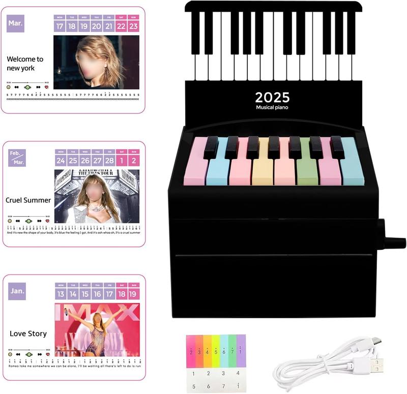 [BLACK FRIDAY] Playable Rechargeable Mini Piano with 52 Sheet Music, 28 Cards,Christmas Gift,Creative Gift,Birthday Gifts,Gift for Family and Friends