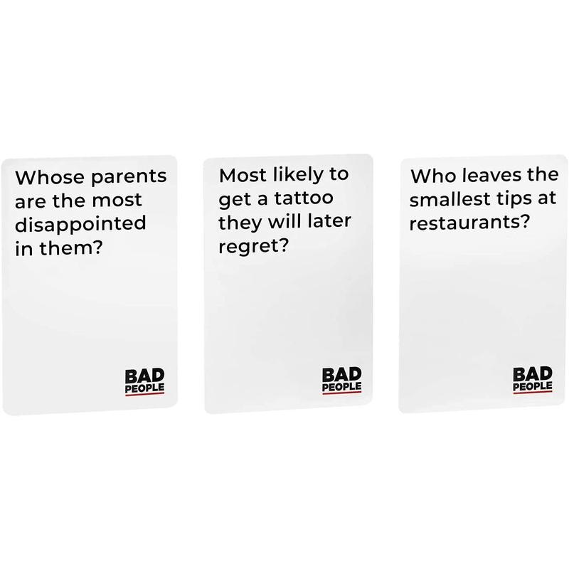 BAD PEOPLE Party Game + After Dark Expansion Set - Hilarious Adult Card Game for Fun Parties and Board Games Night with Your Group - Find Out What Your Friends Really Think of You