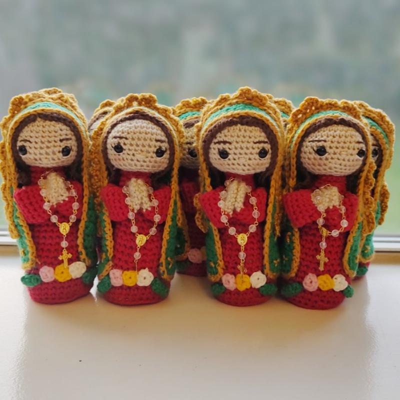 Virgencita of Guadalupe Crochet Amigurumi Doll