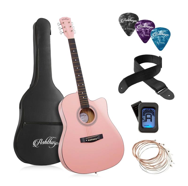 41-Inch Beginner Acoustic Guitar Starter Package