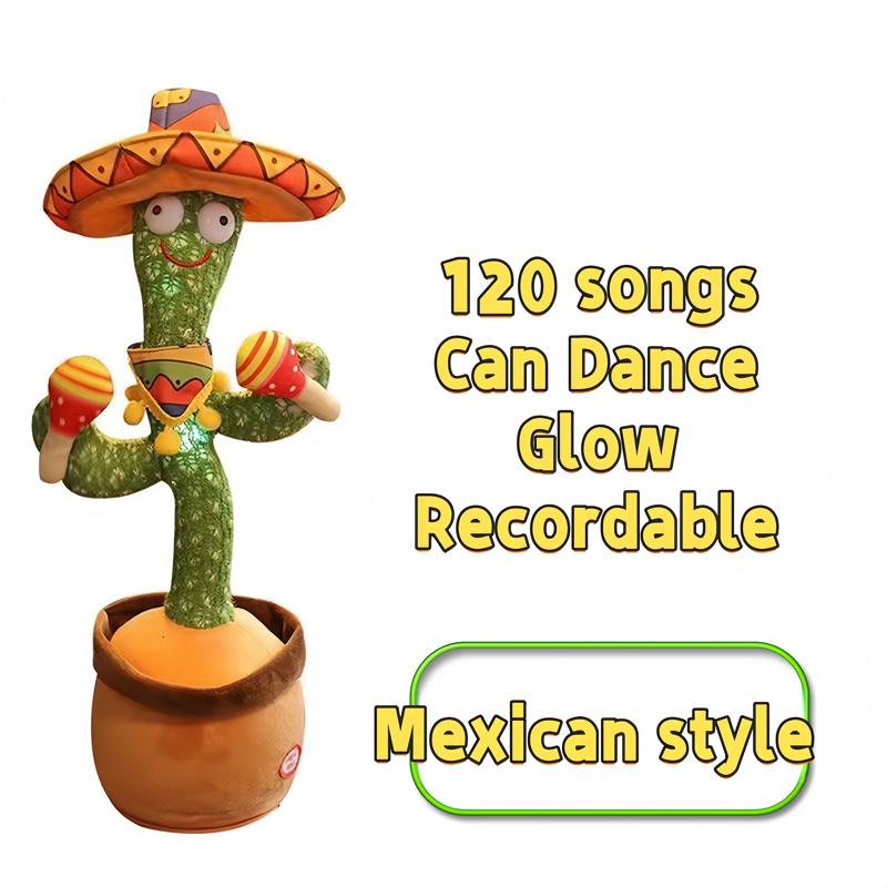 Dancing Cactus Toys,Talking SingingToy,Repeats & Recording What YouSay,Latest Cactus BirthdayGift,Prank Toy,Tricky Toy C1