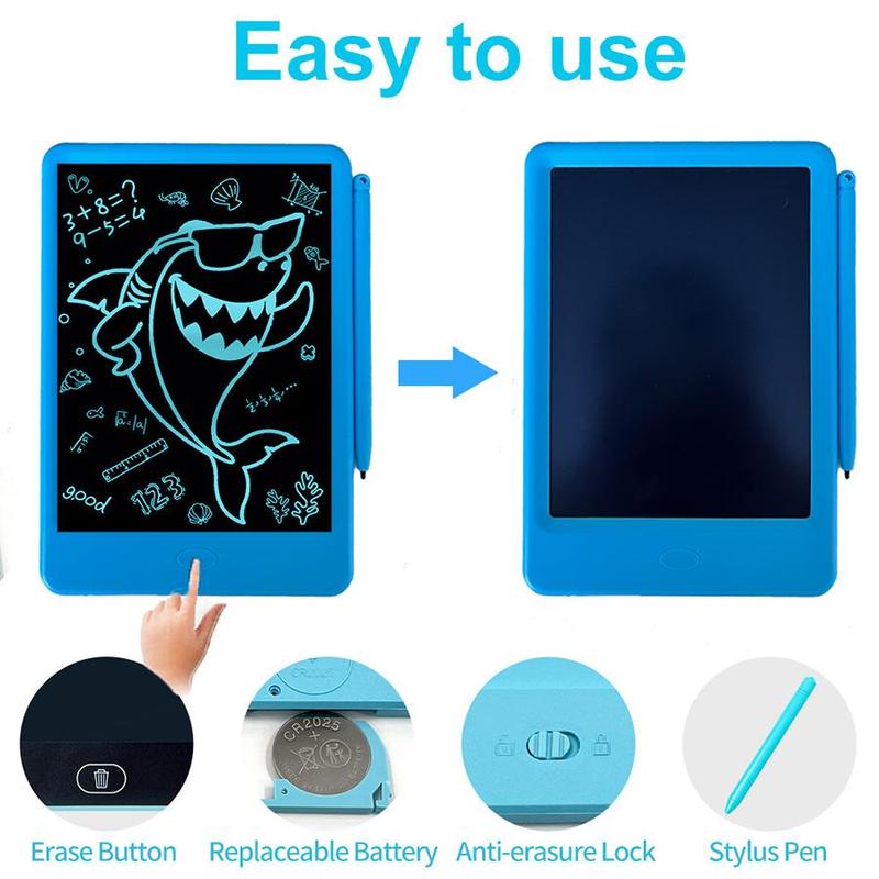 10 Inch LCD Writing Board, 1 Count Reusable Drawing Board, Gift for Teenager's Birthday, Improving Children's Focus and Painting Ability