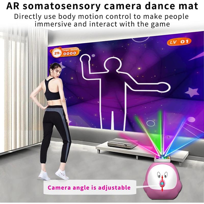 Dance Mat for Kids and Adults, Dance mat TV Game for Kids,Musical Dancing mats for Girls with Camera AR Game,Christmas Birthday Gifts for Girls & Boys,Purple