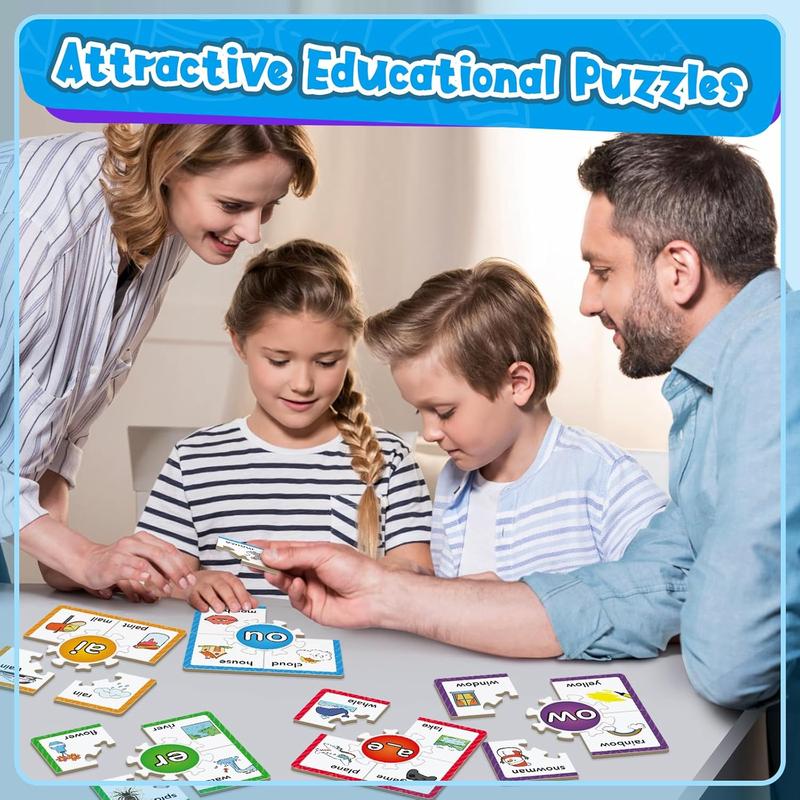 Phonics Puzzle Games, Spelling Games, Phonics Flash Cards, Sight Word Flash Cards for Toddlers, Learning Educational Toys, Kids Preschool Learning Activities, Homeschool Supplies, Learn to Read