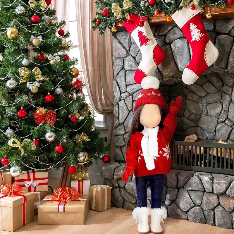 Christmas gift 18-Inch Christmas Doll Clothes & Accessories Set: Sweaters, Trousers, Hats, and Shoes for 18-Inch Dolls - Perfect Gift