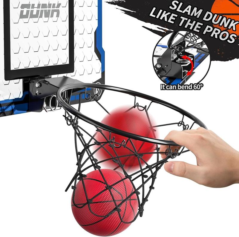 Blue Indoor basketball , Mini basketball hoop with 4 Balls  for Bedroom Office,Outdoor,Indoor Basketball Hoop ,Basketball Toys ,Christmas gift