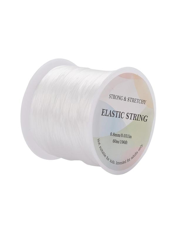 Simple Solid Color Elastic String, Basic Diy Jewelry Making Supplies for Women & Men, Diy Jewelry Making Supplies for Bracelet & Necklace