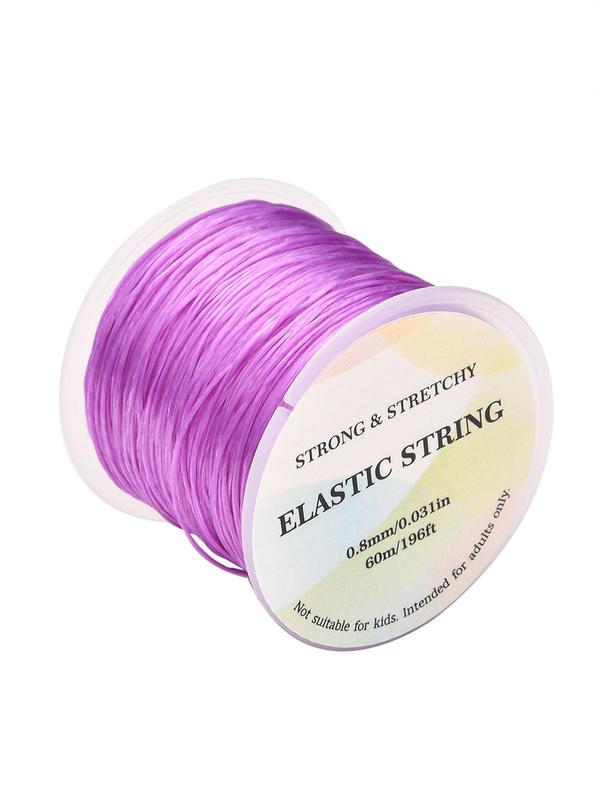 Simple Solid Color Elastic String, Basic Diy Jewelry Making Supplies for Women & Men, Diy Jewelry Making Supplies for Bracelet & Necklace