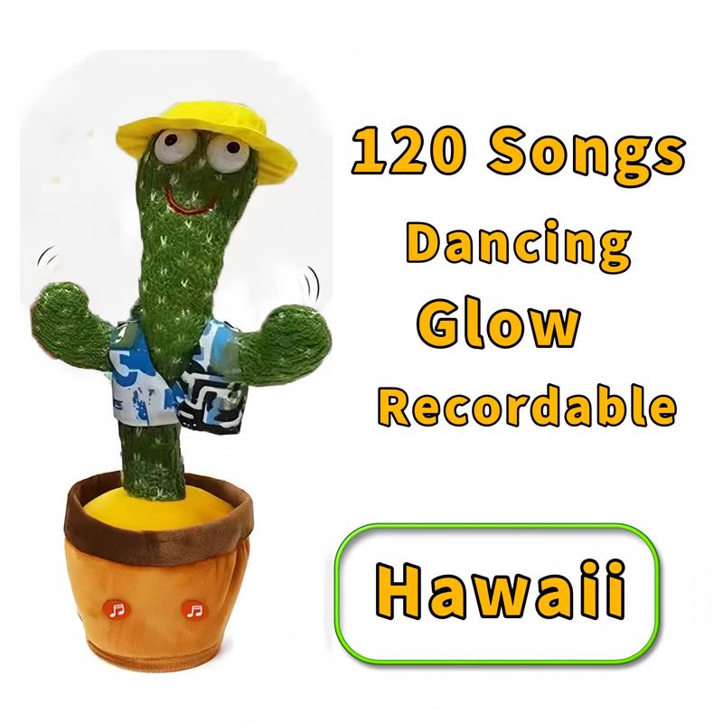 Dancing Cactus Toys,Talking SingingToy,Repeats & Recording What YouSay,Latest Cactus BirthdayGift,Prank Toy,Tricky Toy C1