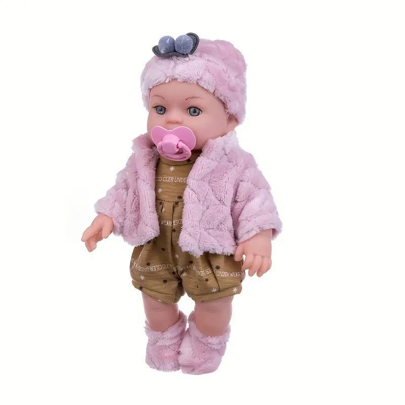 12 Inch Lifelike Silicone Reborn Doll, Simulated Doll Toy, Soft Rubber Toy, Birthday Gift, Hand Figurine for Holiday Gift