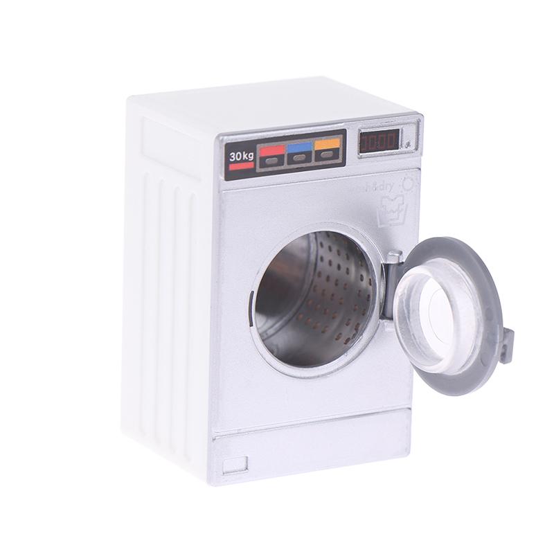 New Fashion 1:12 Dollhouse Miniature Washing Machine Home Appliance Laundry Model Decor Toy