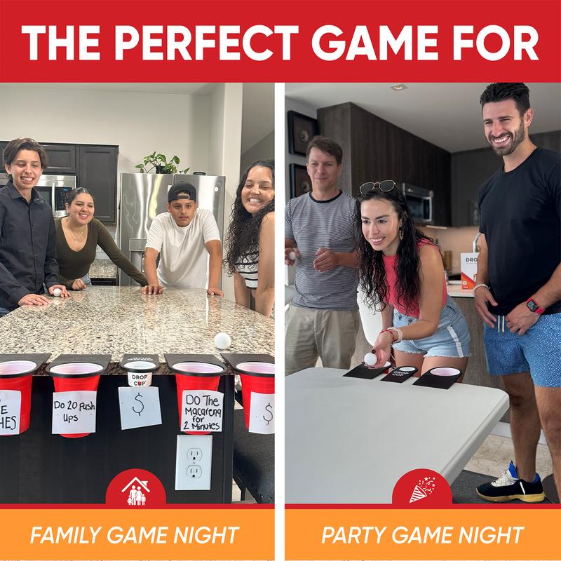 Drop Cup - The Viral Family Party Game - Perfect Game for Parties, Gifts, and Holidays