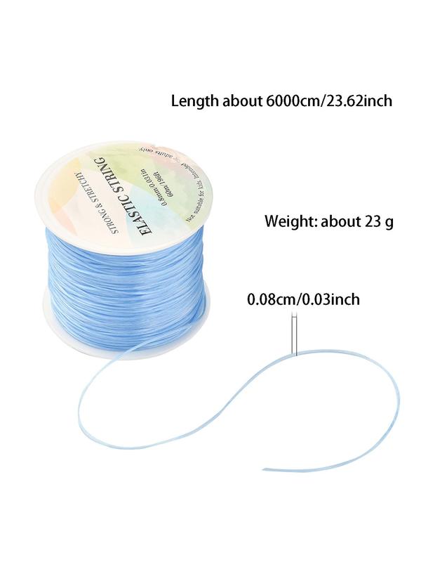 Simple Solid Color Elastic String, Basic Diy Jewelry Making Supplies for Women & Men, Diy Jewelry Making Supplies for Bracelet & Necklace