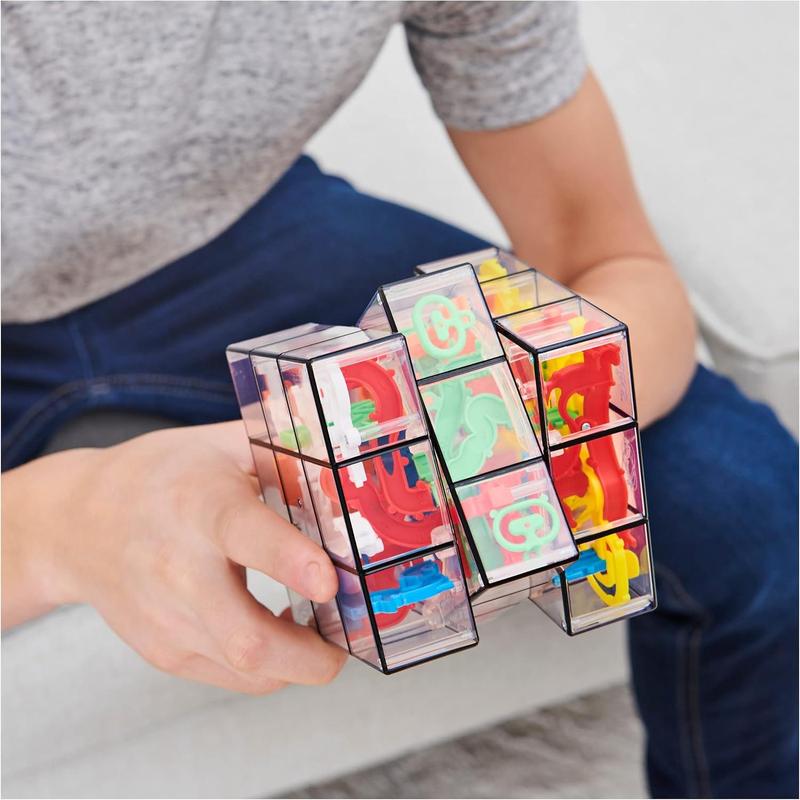 Rubik’s Perplexus Fusion 3x3 Gravity 3D Maze Game Brain Teaser Puzzle Ball | Anxiety Relief Items Cool Stuff | Sensory Toys for Adults & Kids Ages 8+