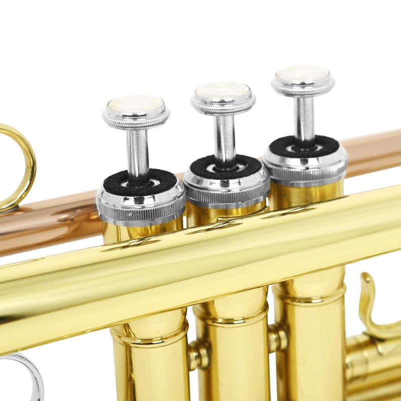 Brass Trumpet, 1 Box Bb Standard Brass Trumpet with Storage Box, Brass Instrument for Beginners, Musical Instrument