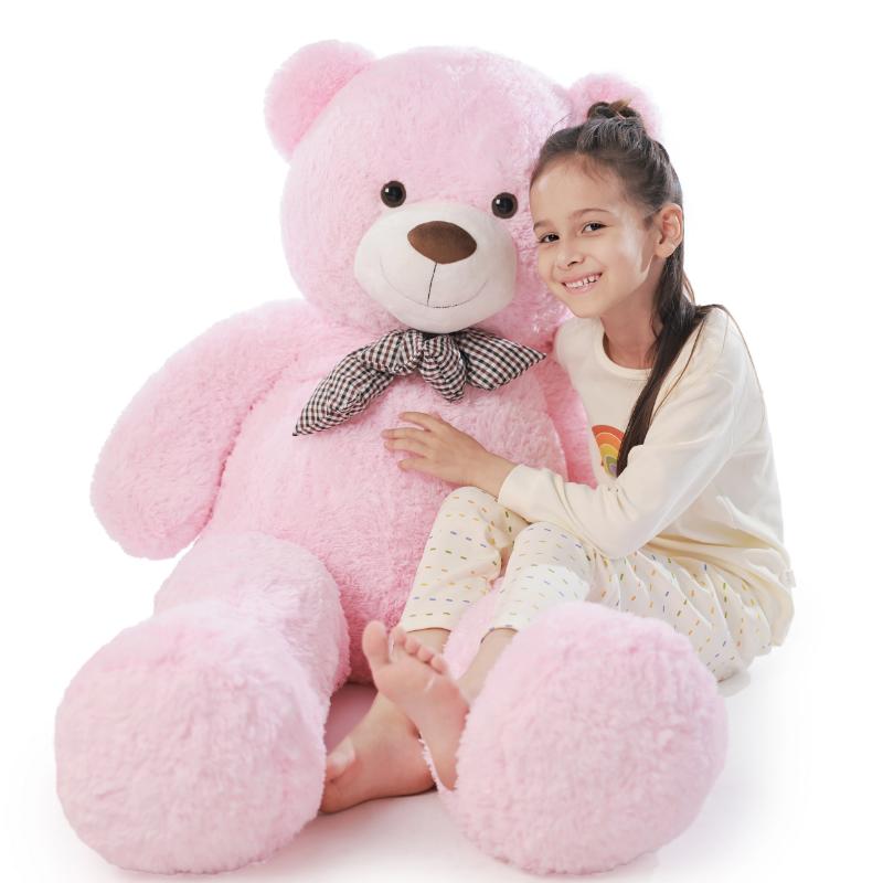 Big Teddy Bear 4Ft Giant White Soft Stuffed Animals Cute Plush Toy - For Girlfriend, Women, Kids - Perfect Valentine's Day, Christmas, Birthday Gift