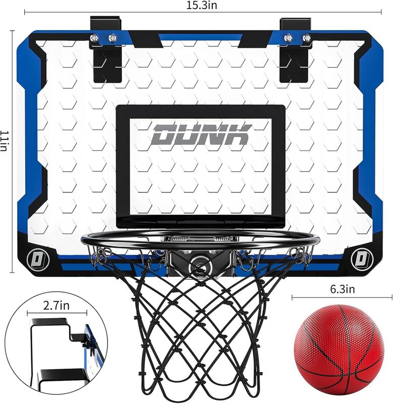 Blue Indoor basketball , Mini basketball hoop with 4 Balls  for Bedroom Office,Outdoor,Indoor Basketball Hoop ,Basketball Toys ,Christmas gift