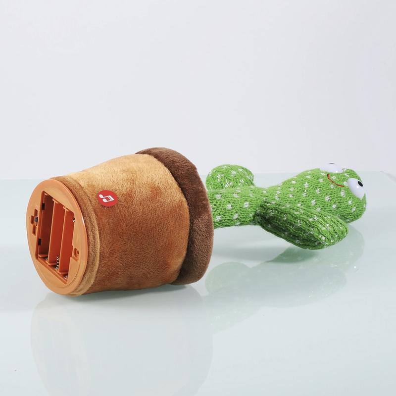 2024 Dancing Cactus toy, Talking Cactus Repeats What You Say, New Soft Plush Talking Toy Electric Speaking Cactus Toys Packing with Box