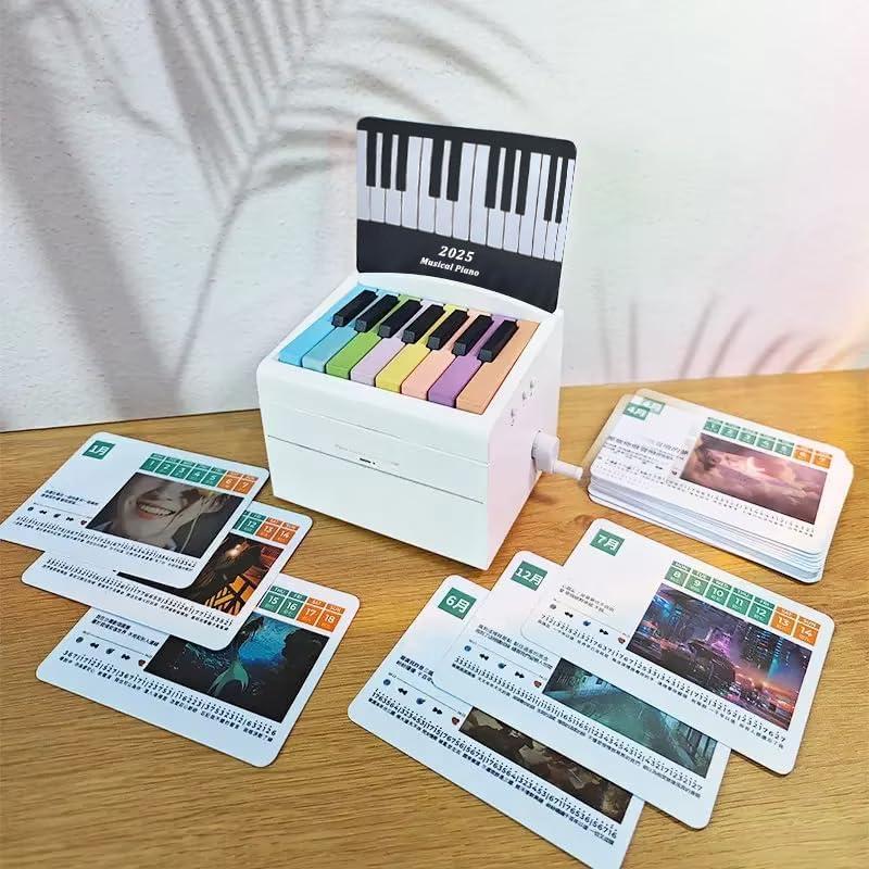 [BLACK FRIDAY] Playable Rechargeable Mini Piano with 52 Sheet Music, 28 Cards,Christmas Gift,Creative Gift,Birthday Gifts,Gift for Family and Friends