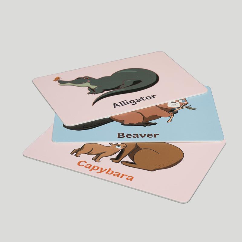 Cute Animal ABC Flashcards