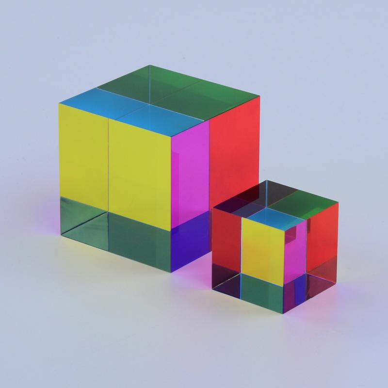 The Original CMY Cube - Cyan, Magenta & Yellow Optical Color Cube - Teaches Subtractive Color Mixing - Educational STEAM & Sensory Tool