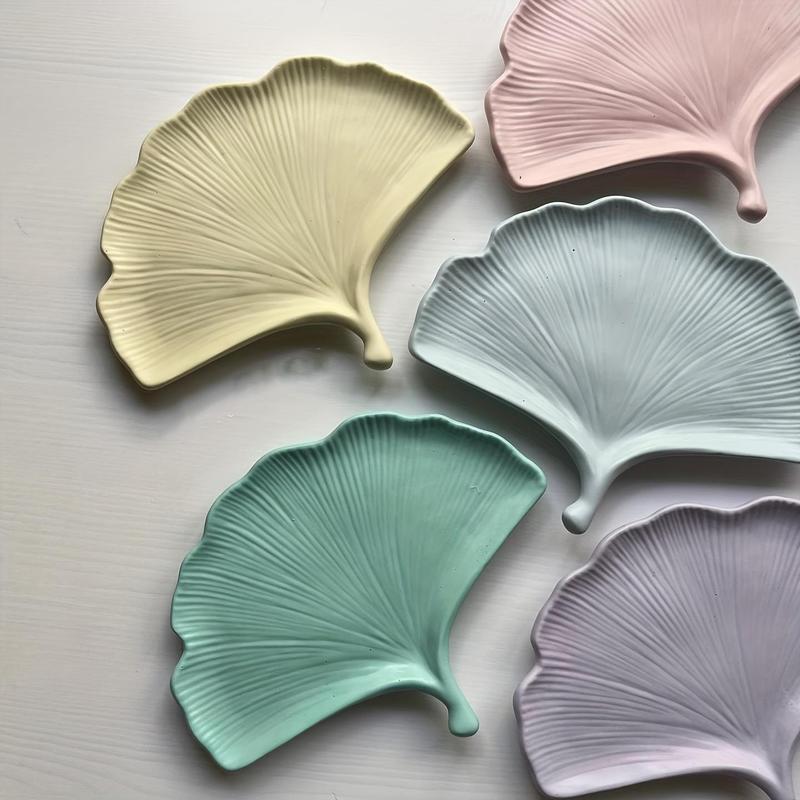 Ginkgo Leaf Shaped Silicone Mold, 1 Count DIY Resin Casting Mold, Handmade Jewelry Storage Plate Mold, DIY Craft Supplies