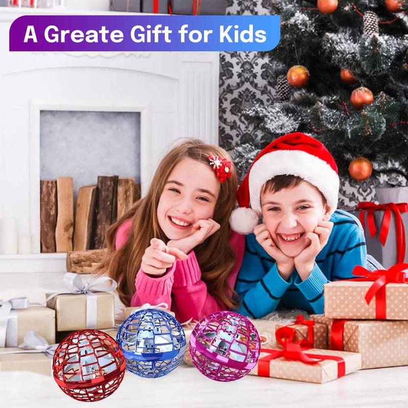 Flying Orb Ball Flying Toys: 360°Rotating Hand Controlled Galaxy Ball Cosmic Globe Hover Ball Toys Gifts for Boys Girls