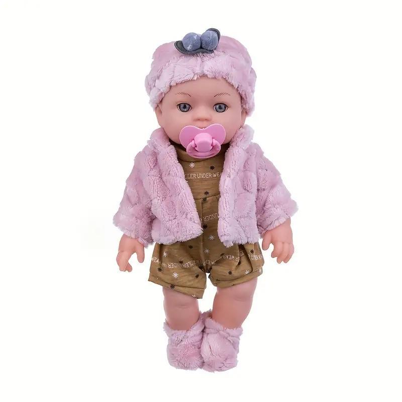 12 Inch Lifelike Silicone Reborn Doll, Simulated Doll Toy, Soft Rubber Toy, Birthday Gift, Hand Figurine for Holiday Gift