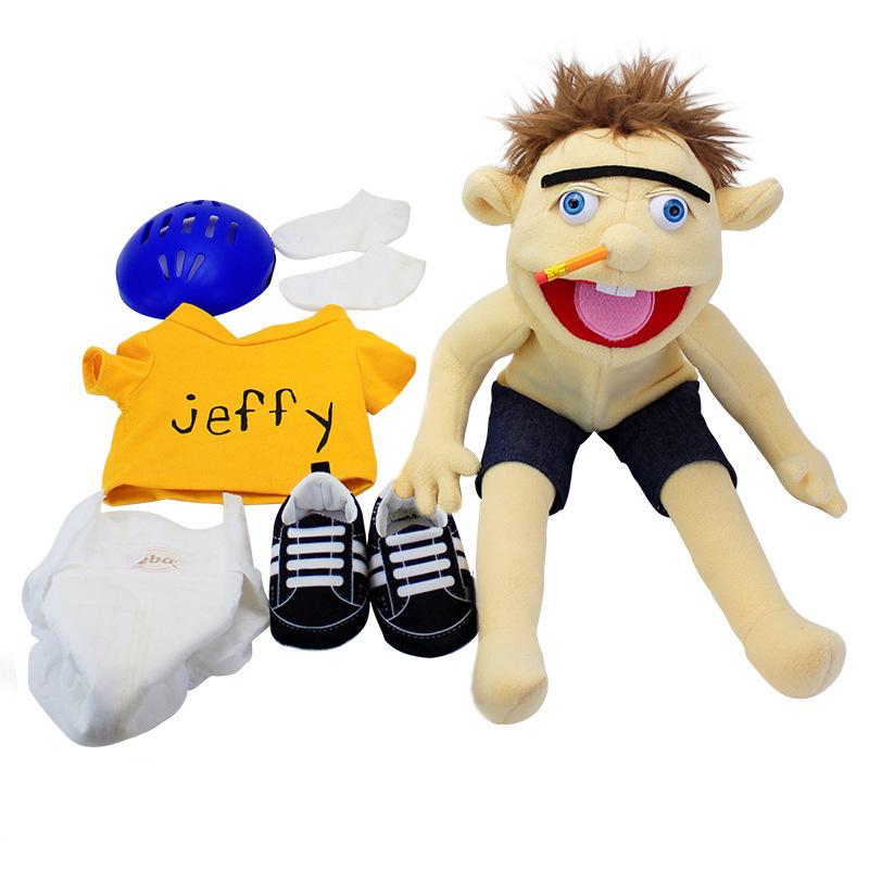 Cartoon funny mouth puppet toy Jeff 23.6inch for All Kinds of Festivals and Game Toys