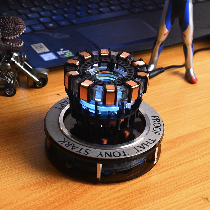 Arc Reactor MK1 Levitating 1:1 Scale DIY Floating and Spinning in Air LED for Unique Gifts,Room Decor,Office Desk Tech Toys