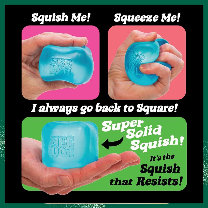 Schylling NeeDoh Nice Cube - Sensory Squeeze Toy with Super Solid Squish - 2.25