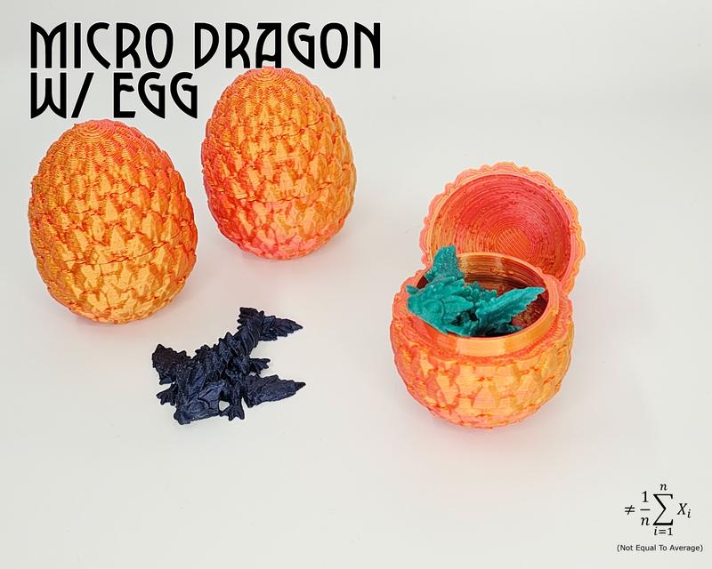 Micro Dragon - 1 Egg containing 1 Dragon, Perfect Stocking Stuffer!