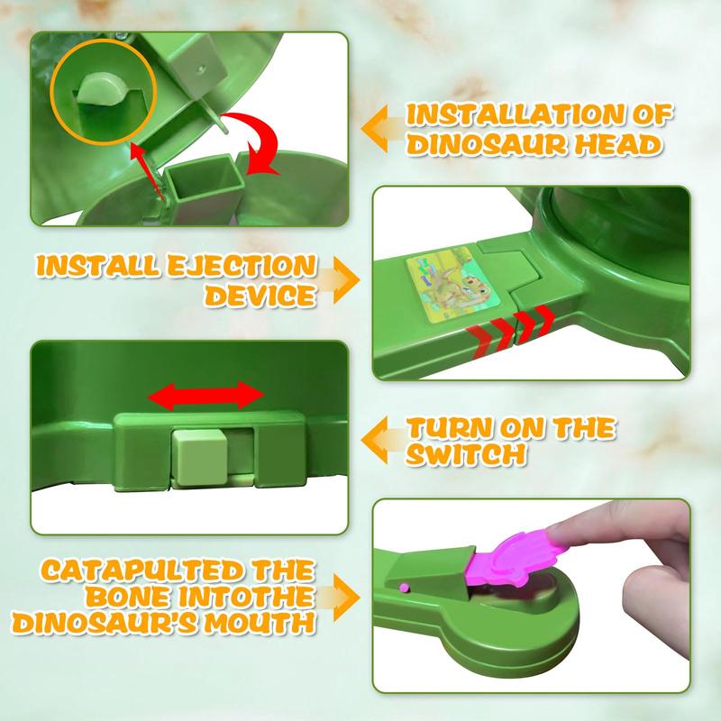 Dinosaur bone gnawing party prank board game, family entertainment company team building friend party must choose, multiplayer game