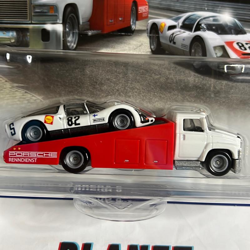 (1:64) Hot Wheels 2024 Car Culture Team Transport B Case •SAUBER-mercedes •66 porsche 906 carrera 6•honda accord