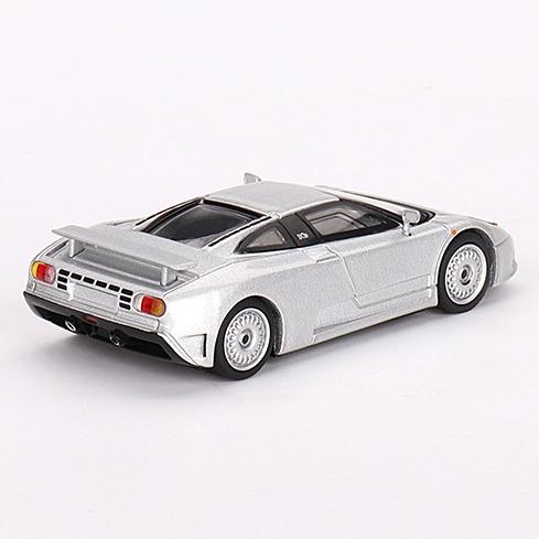 Mini GT 1:64 Bugatti EB110 GT Grigio Chiaro Silver #704