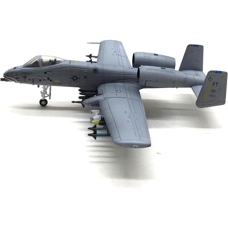 Enatuther 1 100 A-10 Warthog Model A10 Thunderbolt II Jet Plane Attack Plane Fighter Military Model Diecast Plane Model for Collection or Gift