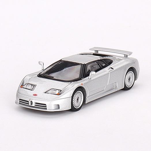 Mini GT 1:64 Bugatti EB110 GT Grigio Chiaro Silver #704