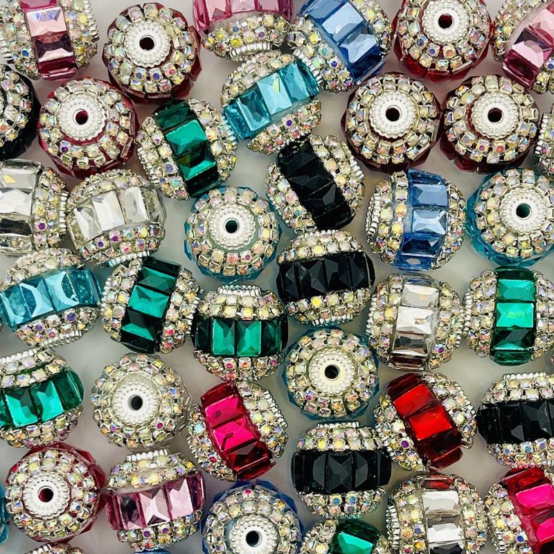 Elegant Fancy Bead Collection - Sparkling Rhinestones, Bold Colors & Unique Textures for Jewelry Making