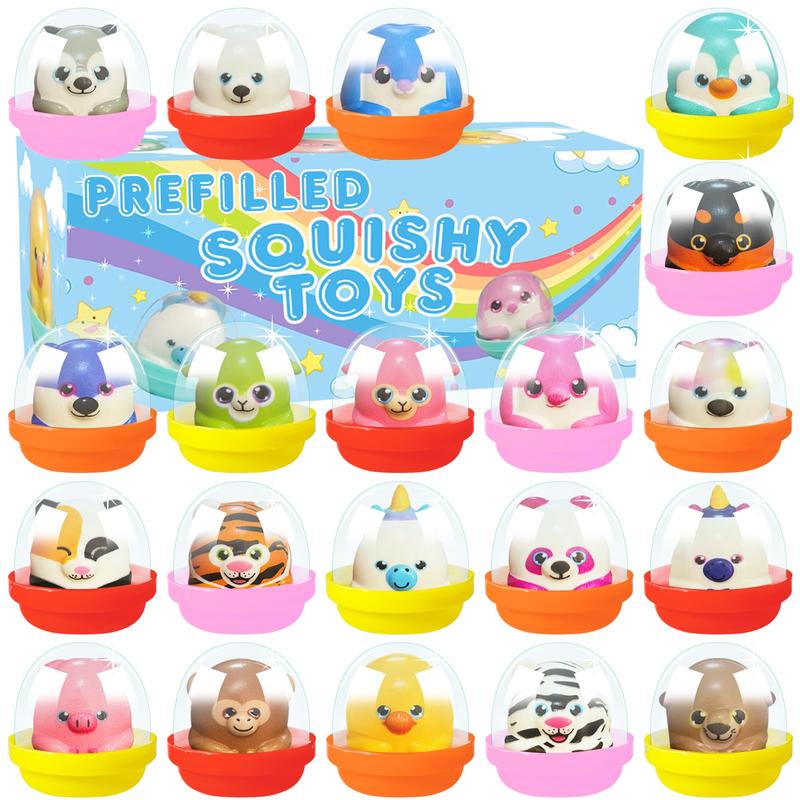 20 Pack Party Favors for Kids Filled with Squishy Toys squish balls pop it fidgetstoys birthday gift Transformable Fidget pop blocks