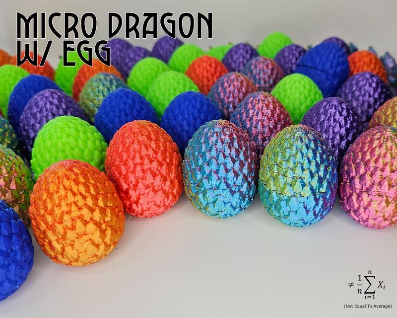 Micro Dragon - 1 Egg containing 1 Dragon, Perfect Stocking Stuffer!