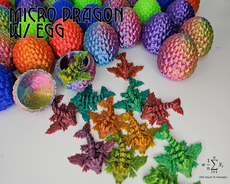 Micro Dragon - 1 Egg containing 1 Dragon, Perfect Stocking Stuffer!