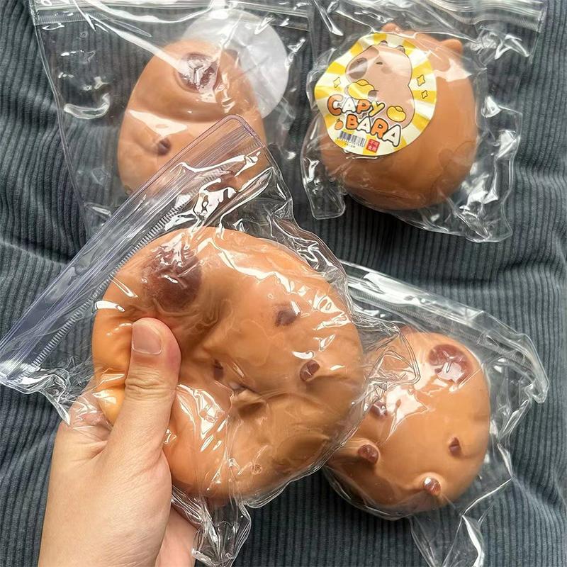 Cute Cartoon Capybara Mochi Pinching Toy Squishy Toy Slow Rebound Decompression Toys Stress Release Hand Relax Gifts