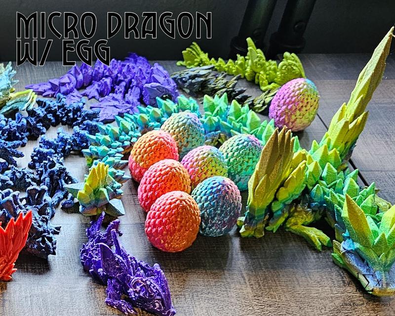 Micro Dragon - 1 Egg containing 1 Dragon, Perfect Stocking Stuffer!