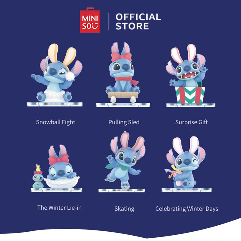 MINISO Lilo & Stitch Collection Bunny Winter Story Series FULL CASE Blind Box blind boxes