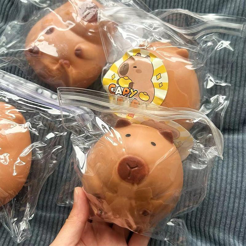 Cute Cartoon Capybara Mochi Pinching Toy Squishy Toy Slow Rebound Decompression Toys Stress Release Hand Relax Gifts