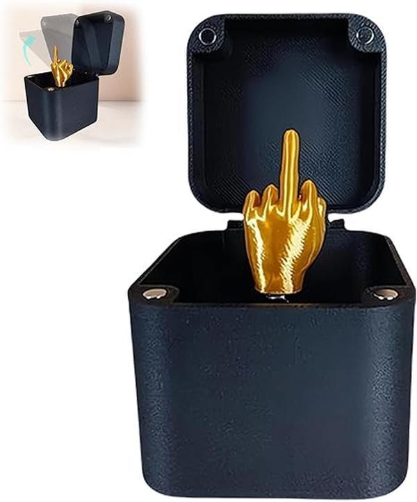 Finger in a Box, Finger Surprise Gift Box, Funny Hand Gesture Box - Novelty Fun Prank Gift for Adults, Office Desk and Home Decor Gift