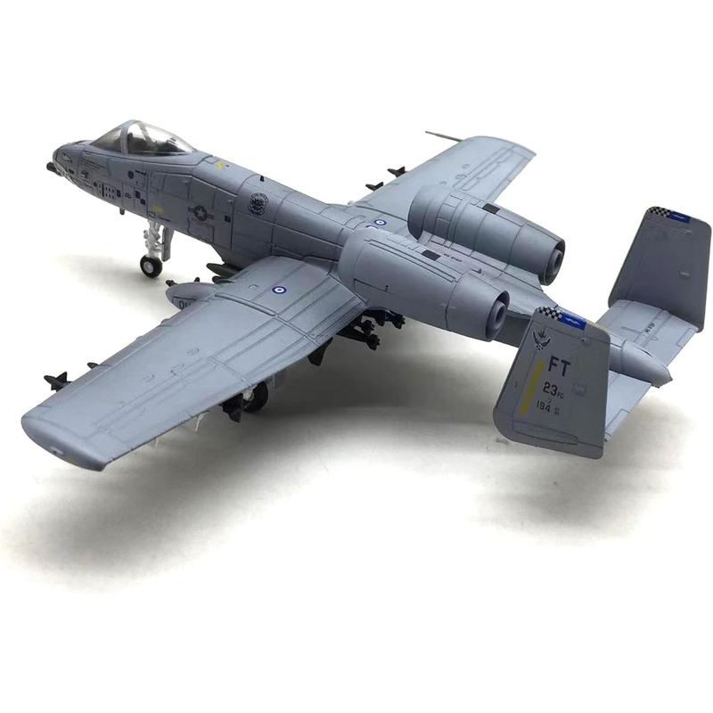 Enatuther 1 100 A-10 Warthog Model A10 Thunderbolt II Jet Plane Attack Plane Fighter Military Model Diecast Plane Model for Collection or Gift