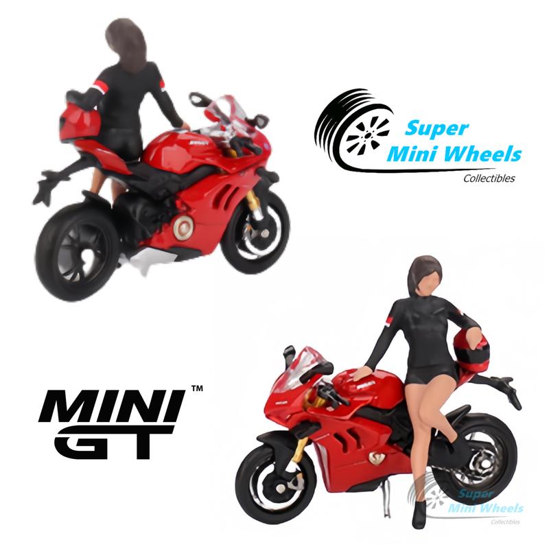 Mini GT 1:64 Ducati Panigale V4 S w  Ducati Girl #682